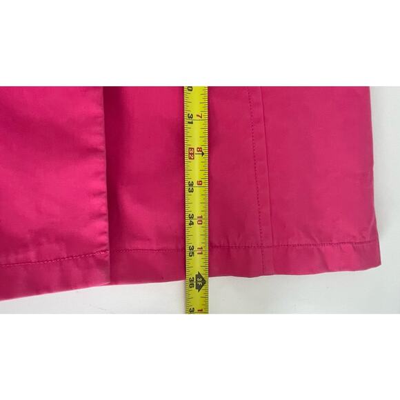 VTG Y2K Old Navy Bright Pink Collared Button Down 100% Cotton Trench Coat - Picture 8 of 8
